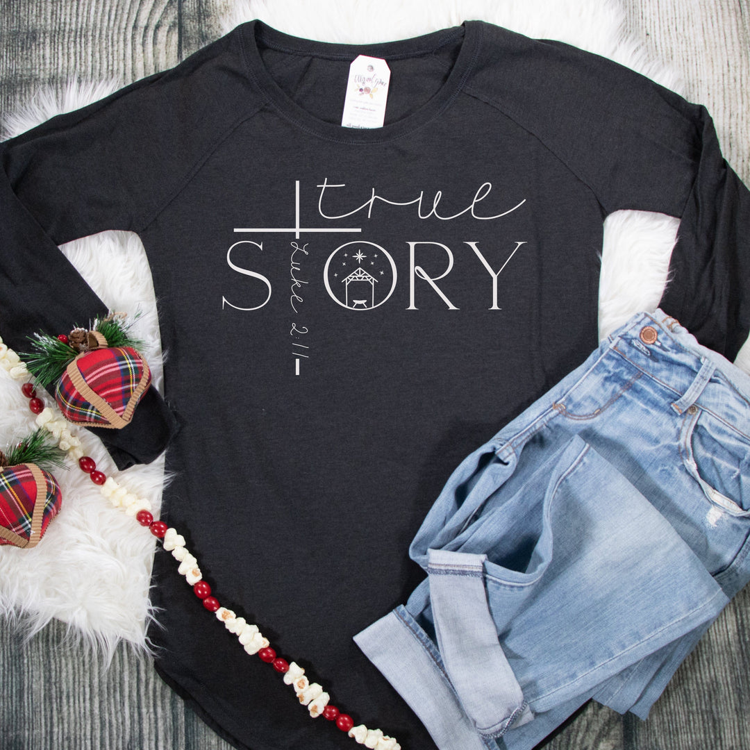 ellyandgrace DT132L True Story NEW Tunic Tee