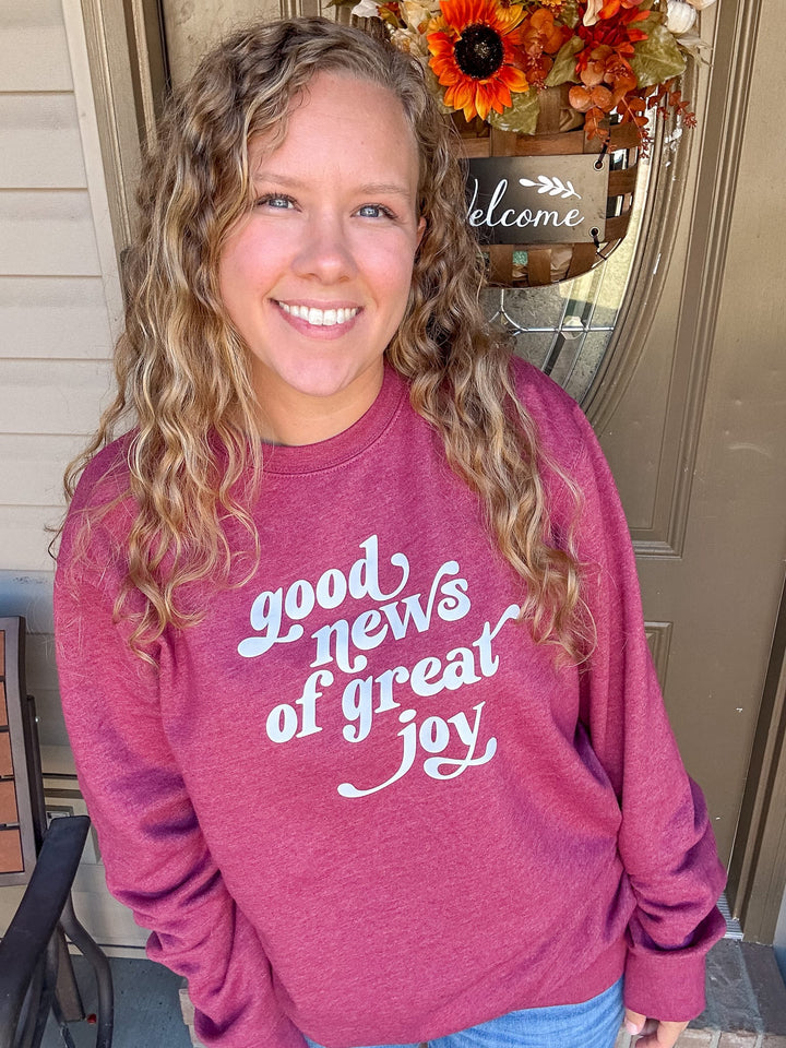 ellyandgrace DT6104 Good News Of Great Joy Classic Sweatshirt