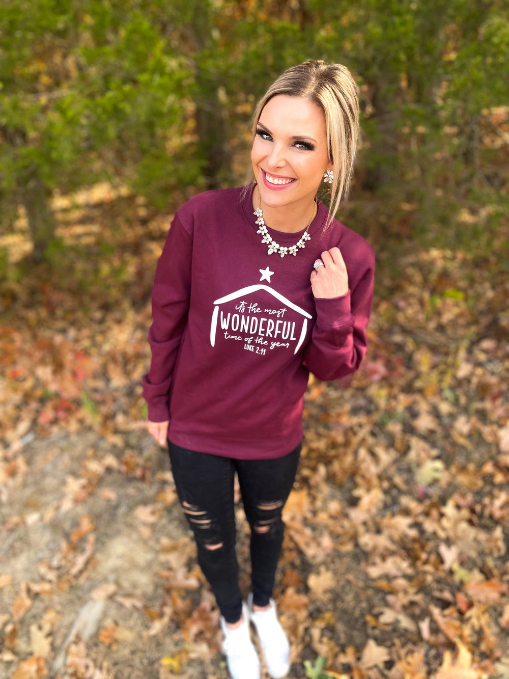 ellyandgrace DT6104 It's the Most Wonderful Time of the Year Classic Sweatshirt