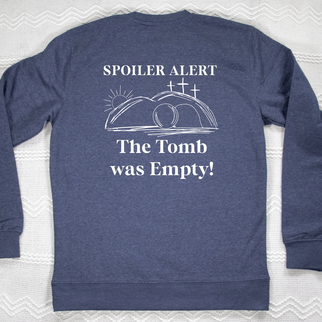 ellyandgrace DT6104 Luke 24 Cross Classic Sweatshirt