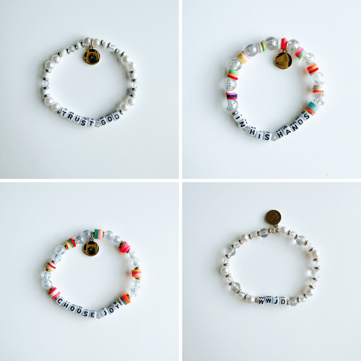 ellyandgrace Early Black Friday Bundle: 4-pack Inspirational Beaded Bracelets (Large)
