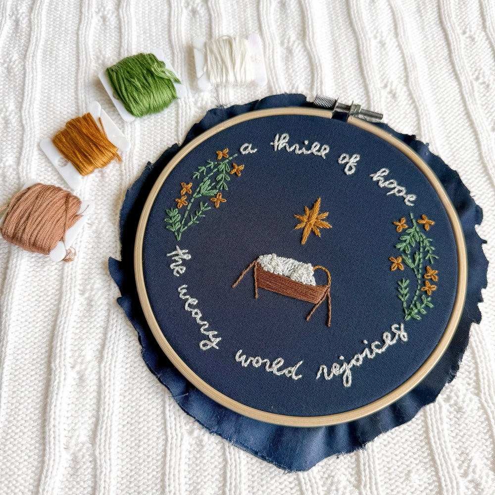 ellyandgrace Embroidery Kit A Thrill of Hope Embroidery Kit