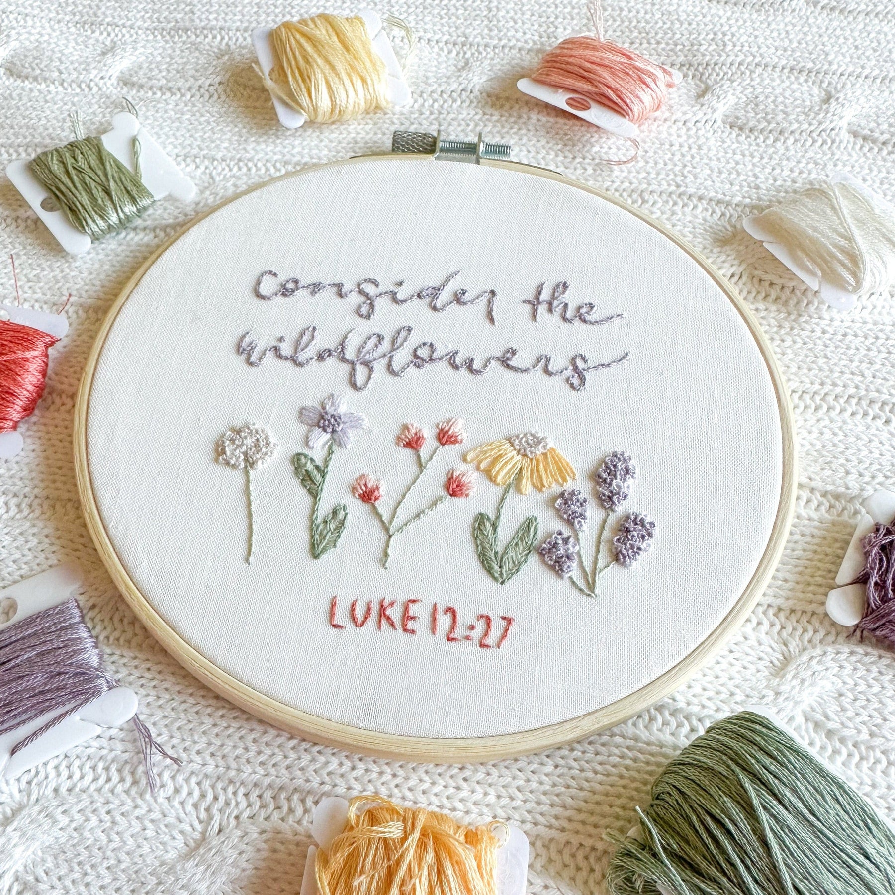 Consider the Wildflowers Embroidery Kit