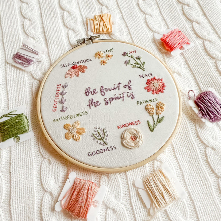 ellyandgrace Embroidery Kit Fruit Of The Spirit Embroidery Kit