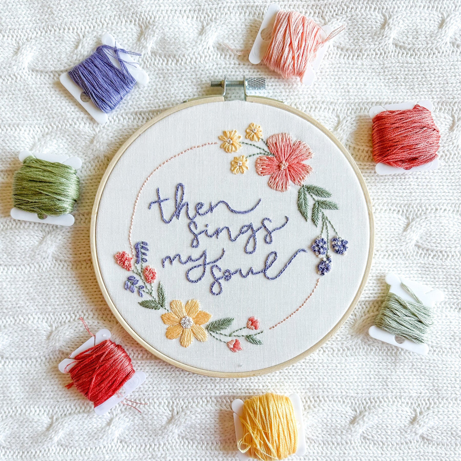 Bind My Wandering by Heart to Thee” Embroidery Kit