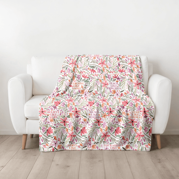 ellyandgrace Fleece Blanket Women of the Bible Fleece Blanket (Blemished)
