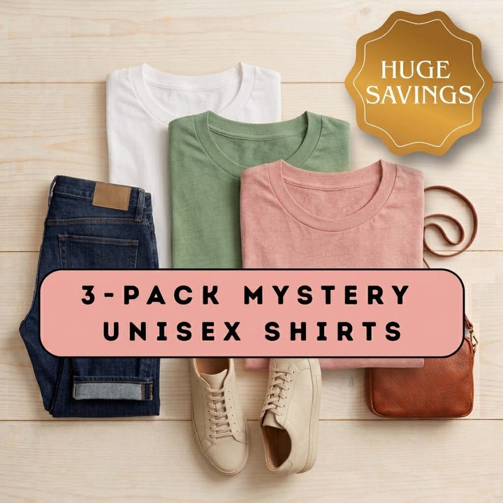 ellyandgrace Grab Bag Three Mystery Unisex Shirt Grab Bag - HUGE SAVINGS