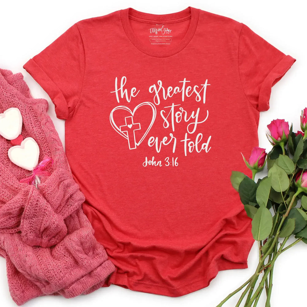 ellyandgrace Greatest Story Ever Told & Jesus Is My Friend Unisex Shirt Bundle