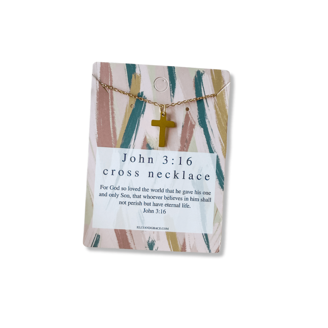 ellyandgrace Jewelry_Necklace Christian Cross Necklace