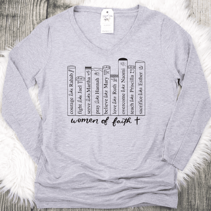ellyandgrace LPC450VLS Women Of Faith Longsleeve V-Neck
