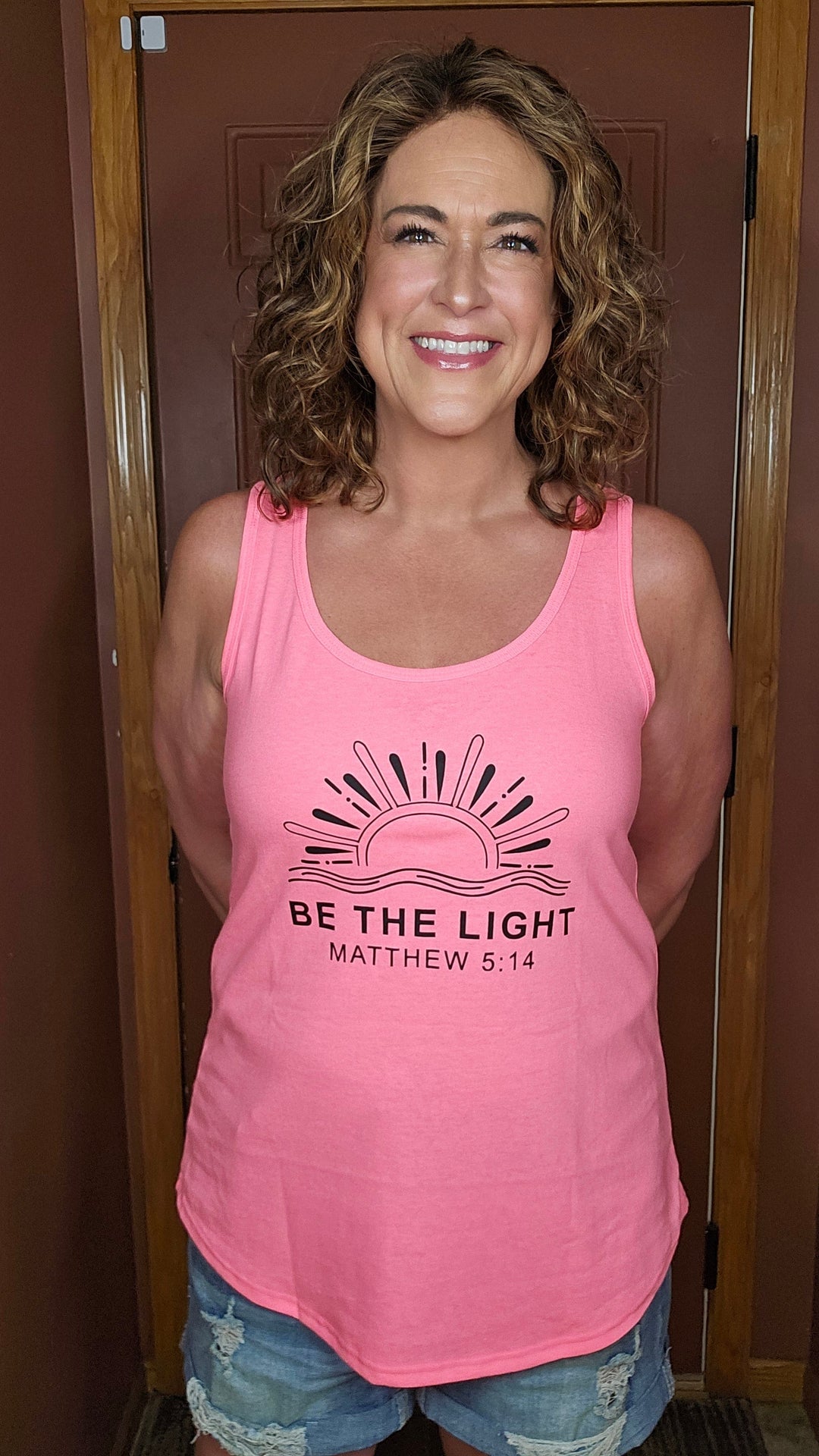 ellyandgrace LPC54TT Be The Light Tank Top