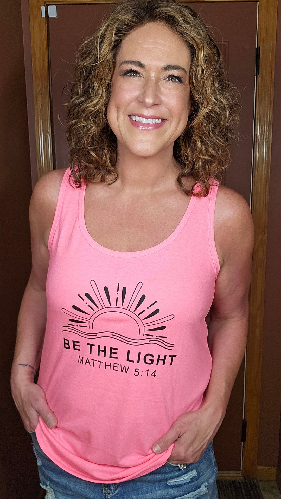 ellyandgrace LPC54TT Be The Light Tank Top