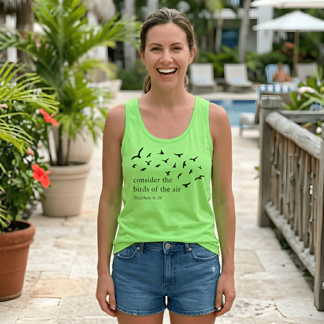 ellyandgrace LPC54TT Consider The Birds Tank Top