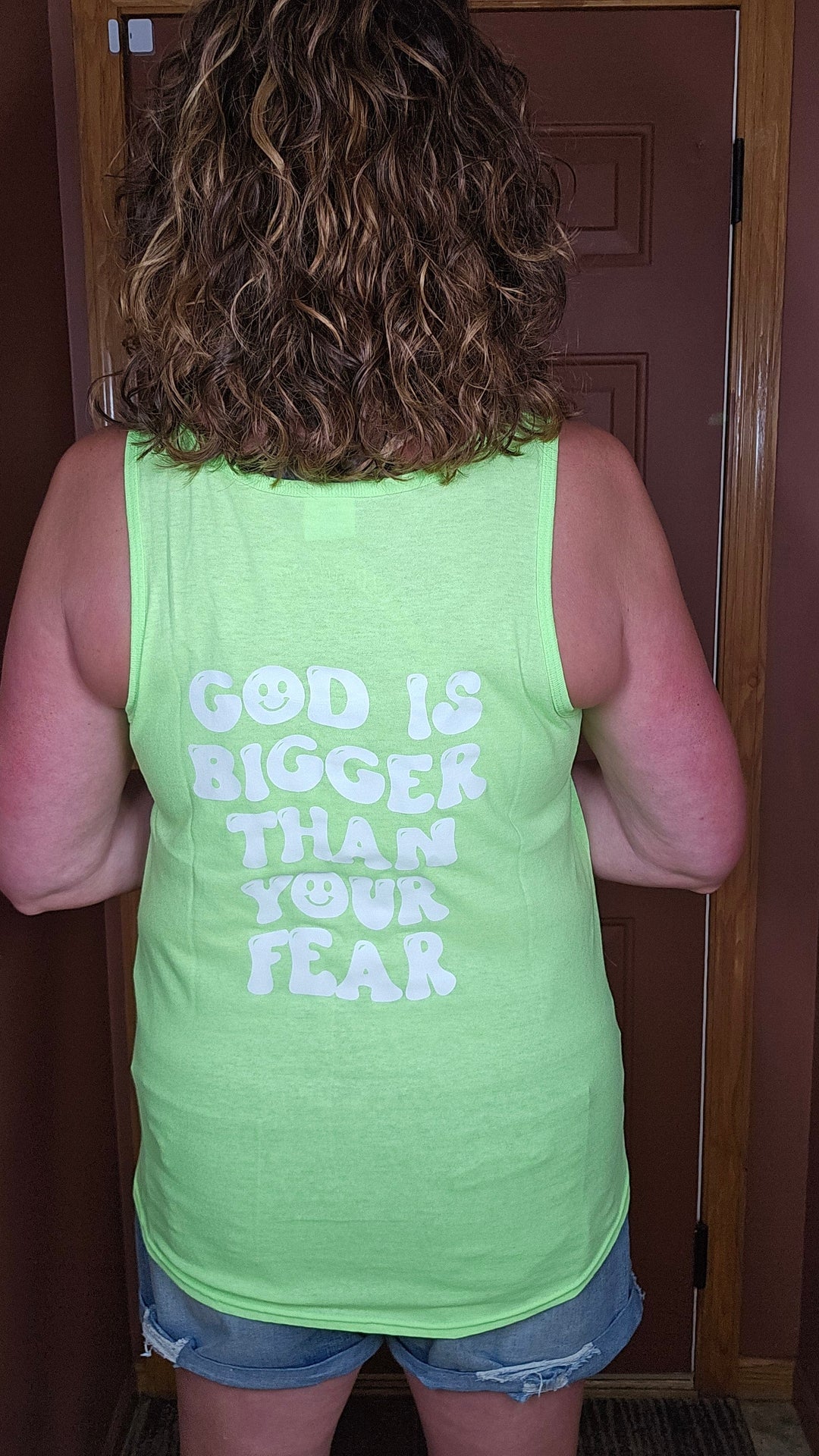 ellyandgrace LPC54TT God Is Bigger Than Your Fear Tank Top