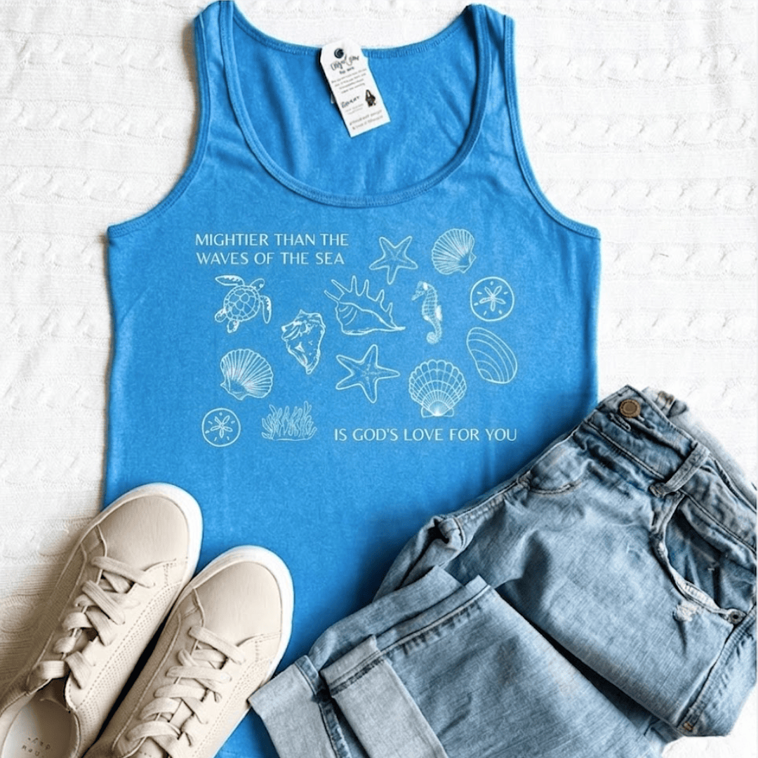ellyandgrace LPC54TT Mightier Than The Waves Of The Sea Tank Top