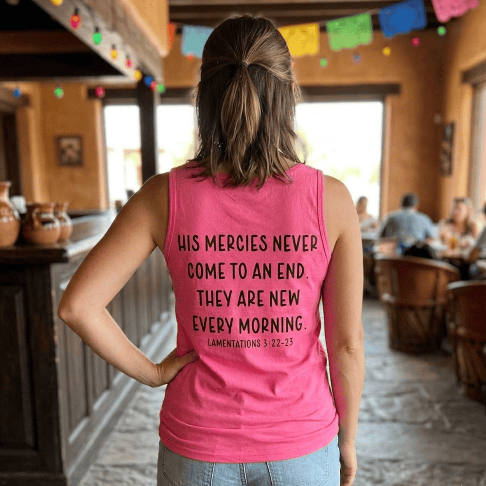 ellyandgrace LPC54TT New Morning New Mercies Tank Top