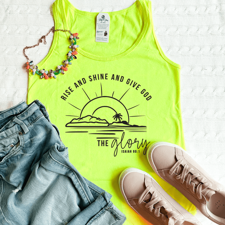 ellyandgrace LPC54TT Rise and Shine Tank Top