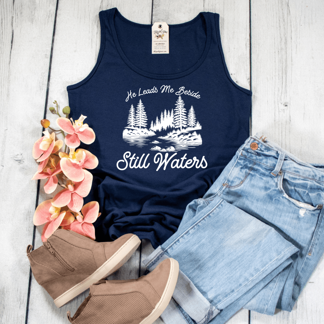 ellyandgrace LPC54TT Still Waters Tank Top