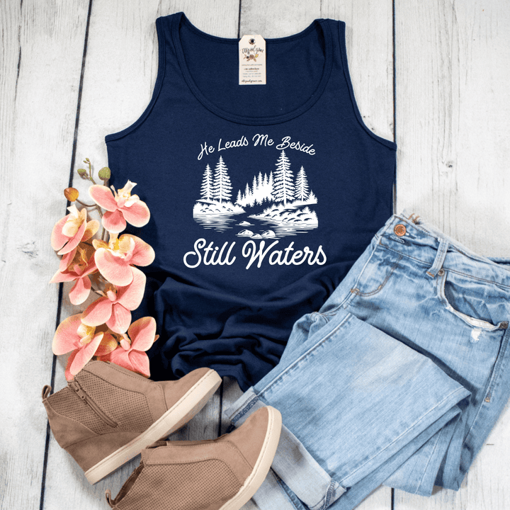 ellyandgrace LPC54TT Still Waters Tank Top