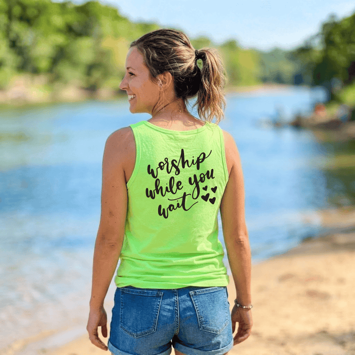 ellyandgrace LPC54TT Worship While You Wait Tank Top