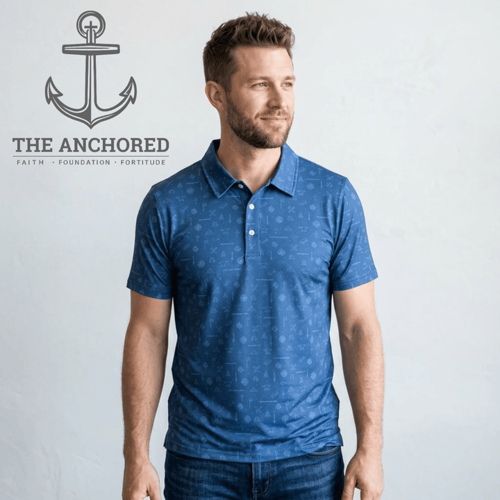 ellyandgrace Mens Polo Shirt Iron Sharpens Iron Mens Polo