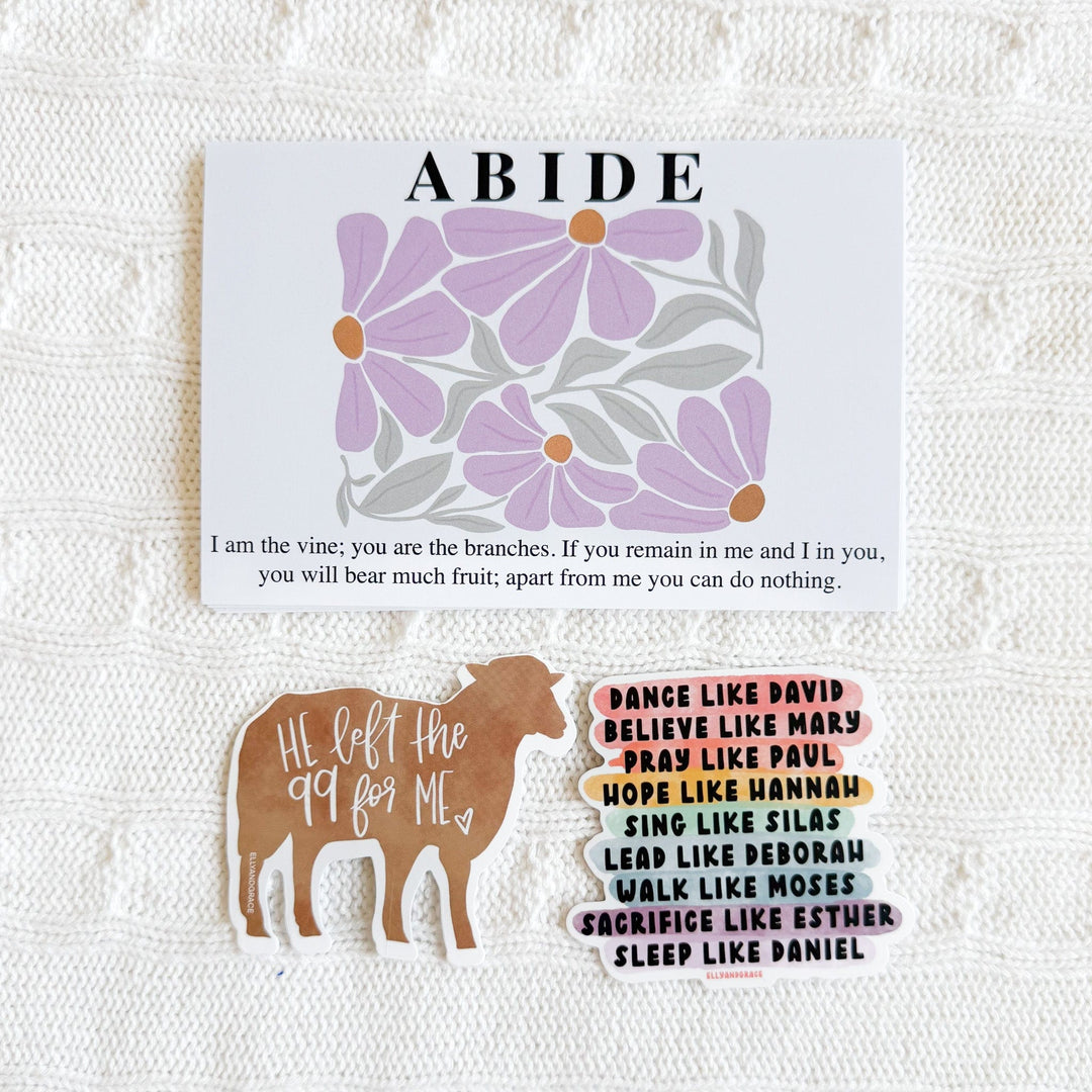 ellyandgrace Postcards Abide Special Postcard Pack