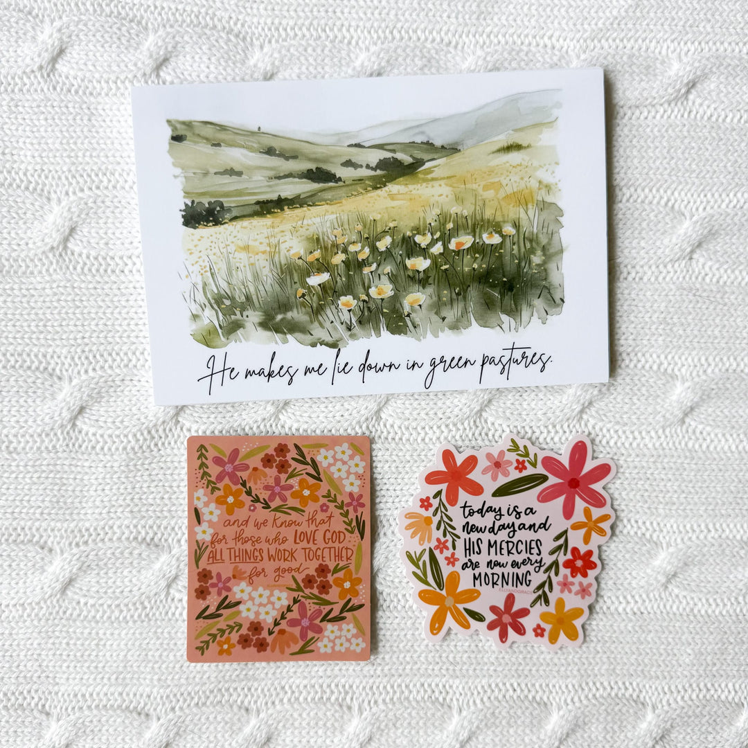 ellyandgrace Postcards Green Pastures Postcard Pack