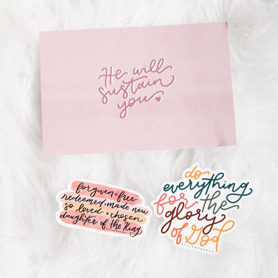 ellyandgrace Postcards He Will Sustain You Special Postcard Pack