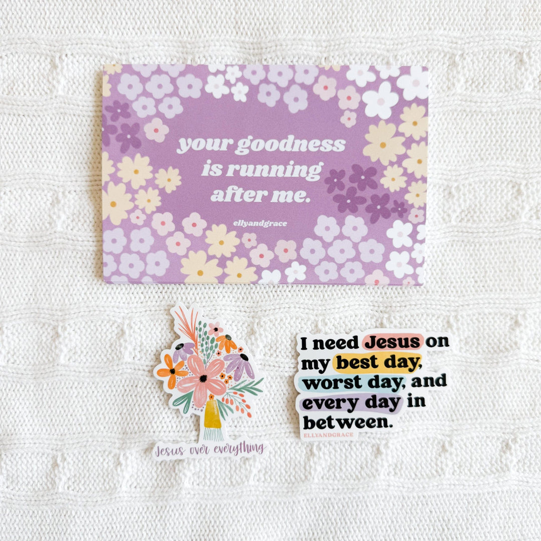 ellyandgrace Postcards Your Goodness Is Running After Me Special Postcard Pack