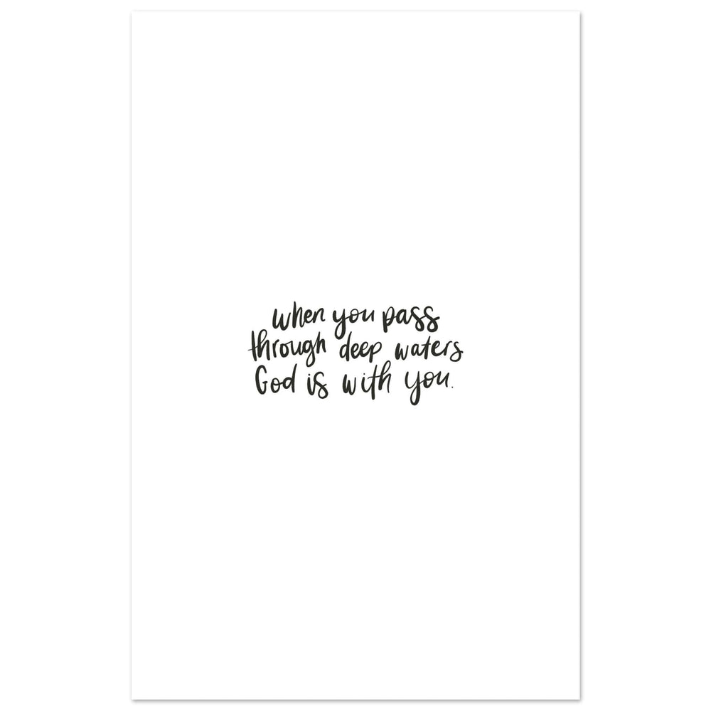 ellyandgrace Print Material 28x43  cm / XL (11x17″) God Is With You You Matte Paper Poster