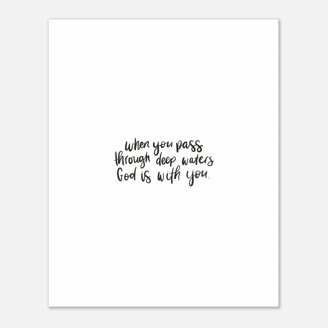 ellyandgrace Print Material God Is With You You Matte Paper Poster