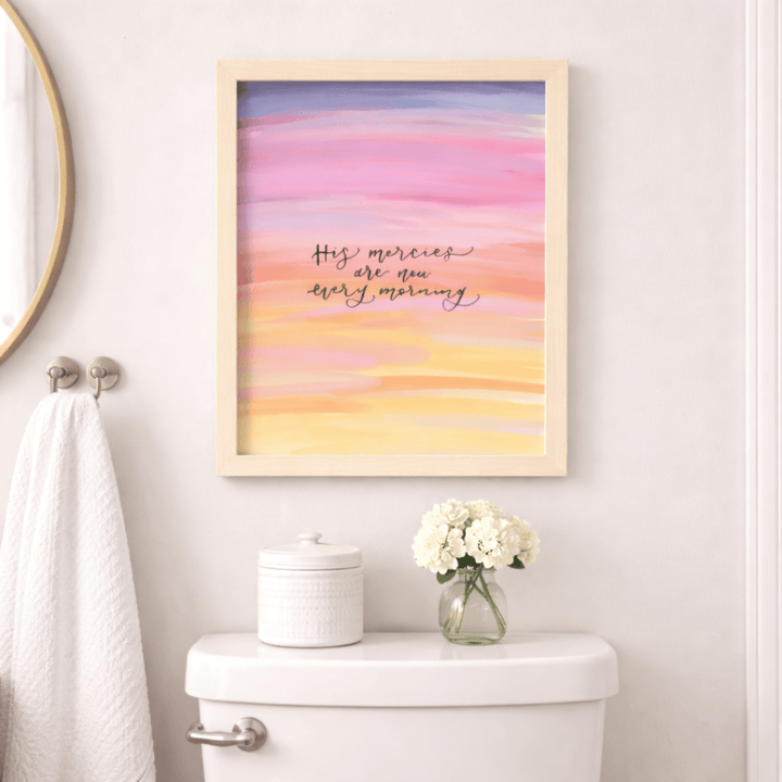 ellyandgrace Print Material His Mercies Are New Every Morning Matte Paper Poster