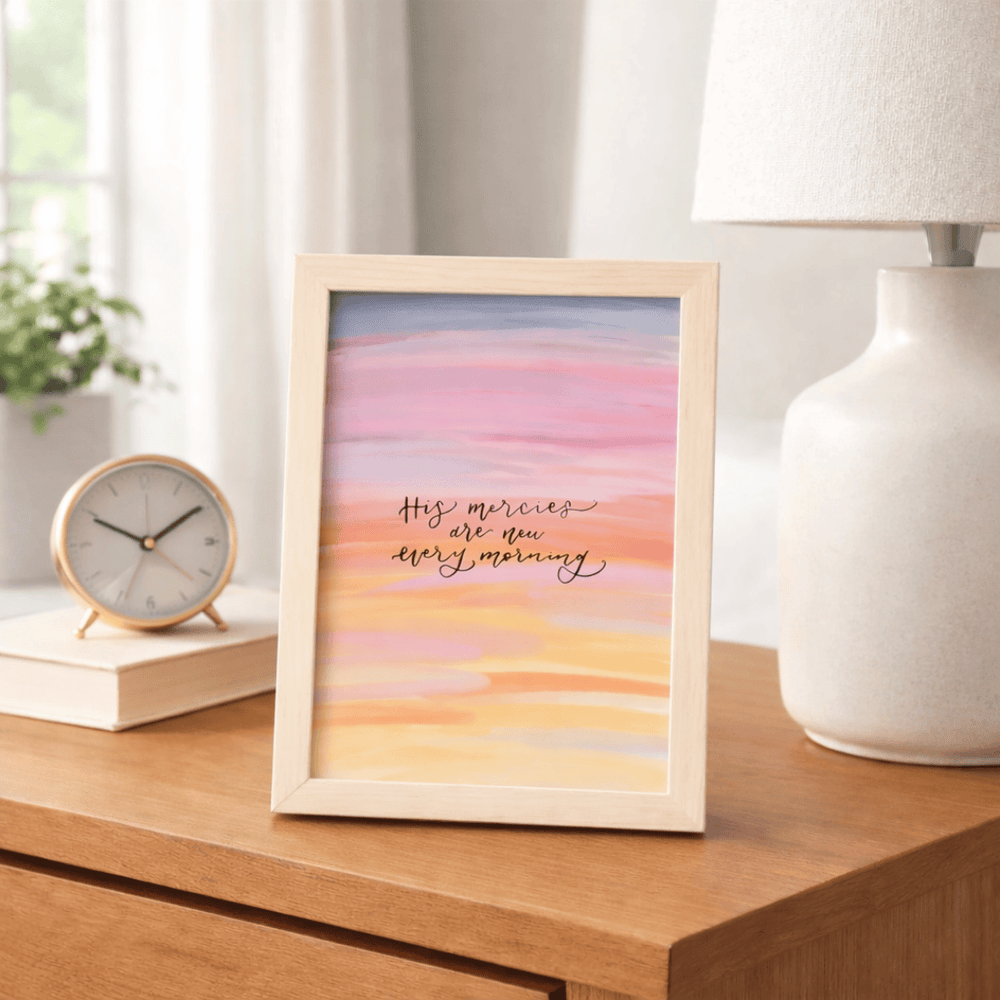 ellyandgrace Print Material His Mercies Are New Every Morning Matte Paper Poster