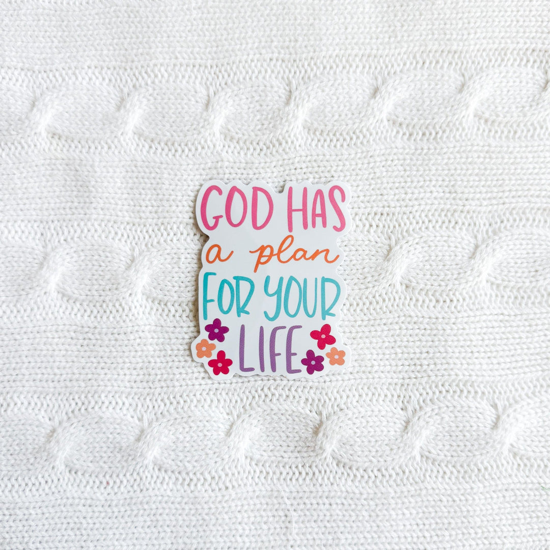 ellyandgrace Single Sticker God Has A Plan For Your Life Sticker