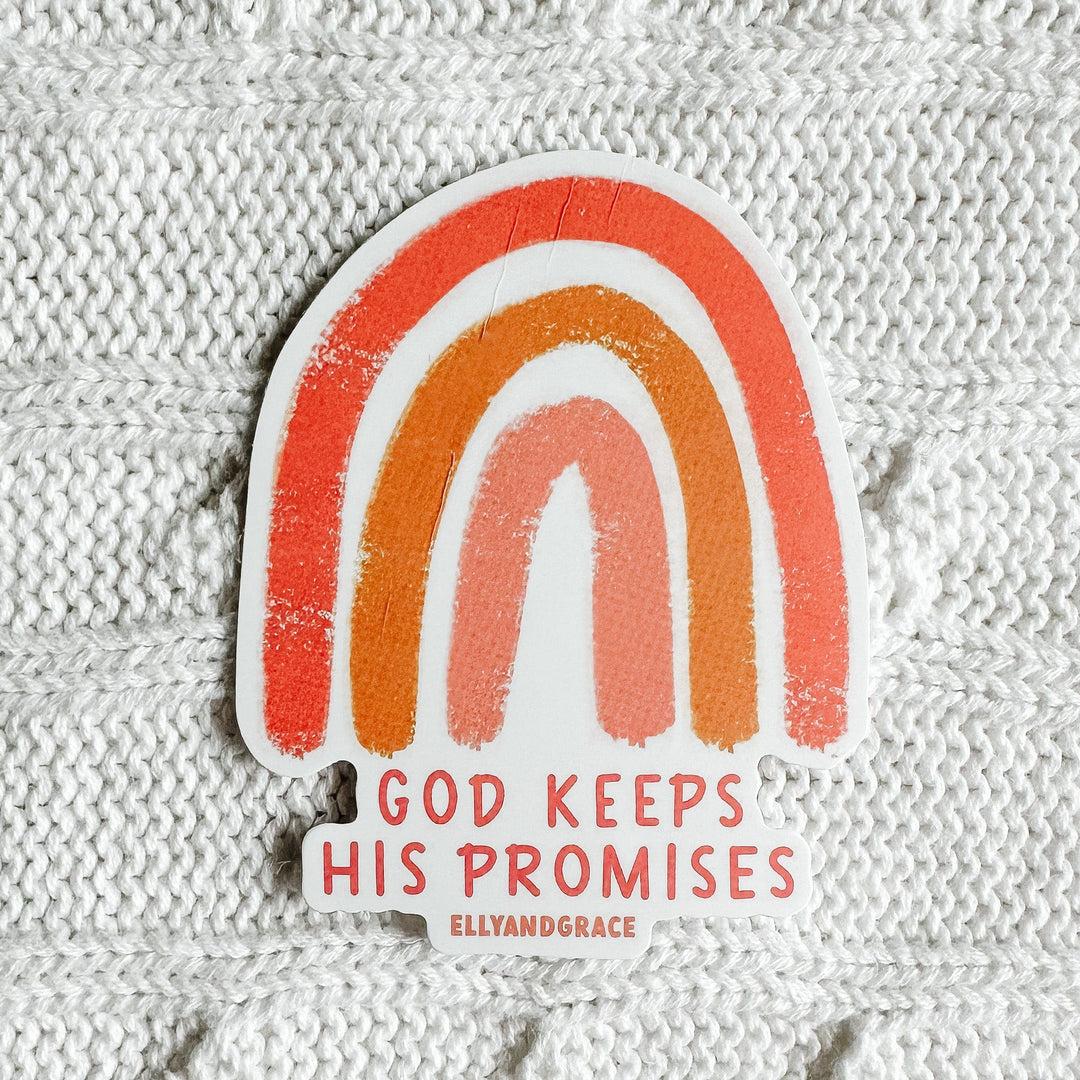 ellyandgrace Single Sticker God Keeps His Promises Sticker