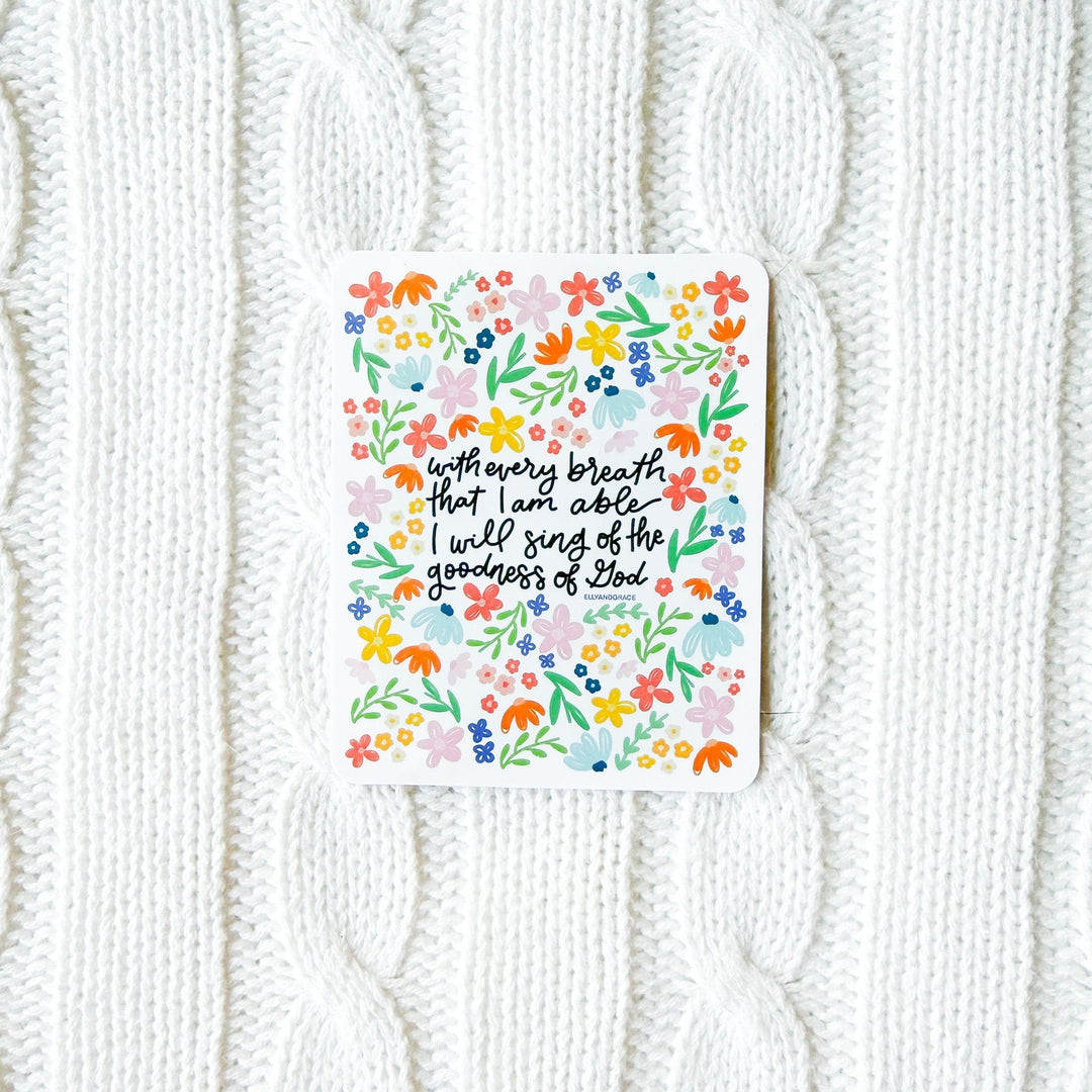 ellyandgrace Single Sticker I Will Sing Sticker