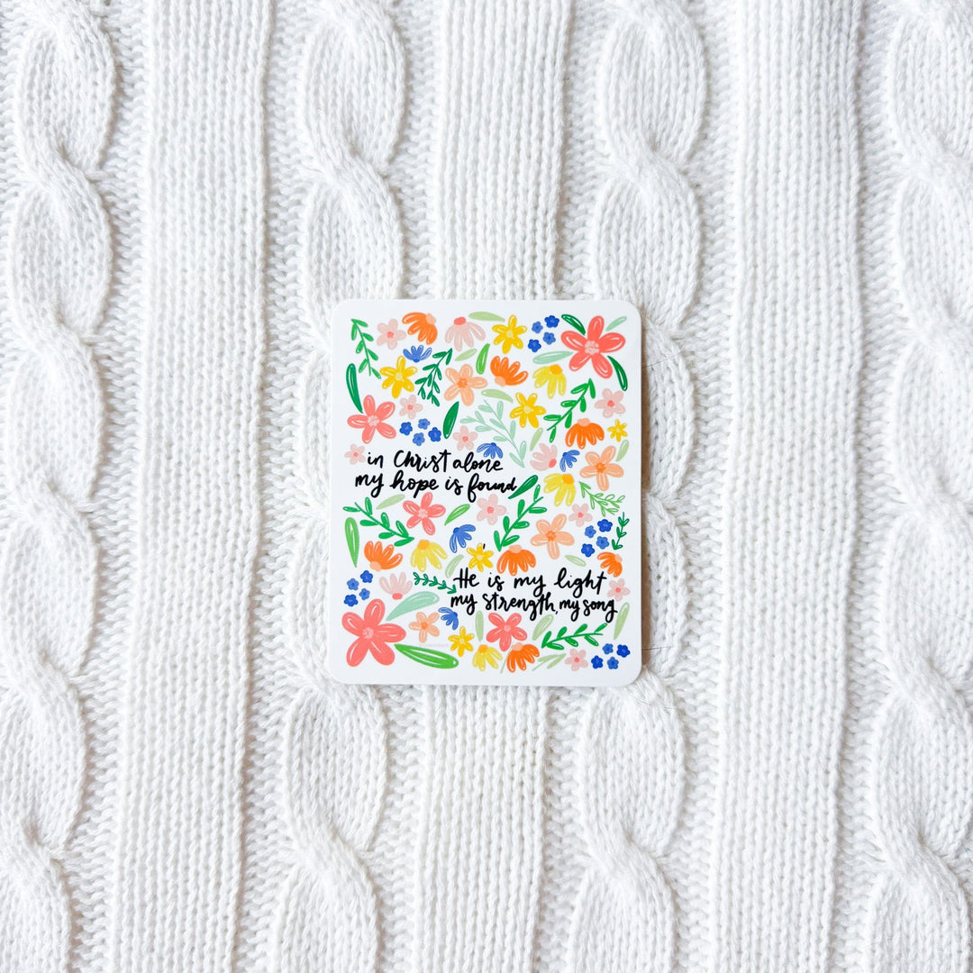 ellyandgrace Single Sticker In Christ Alone Sticker