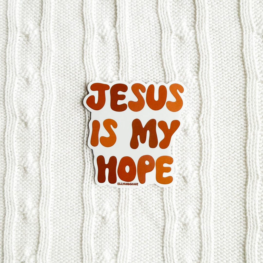 ellyandgrace Single Sticker Jesus Is My Hope Sticker