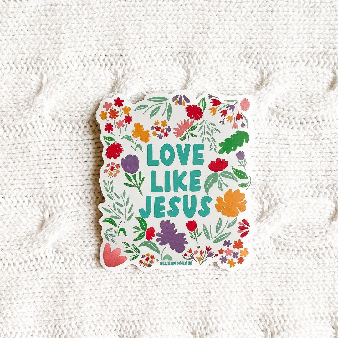 ellyandgrace Single Sticker Love Like Jesus Sticker