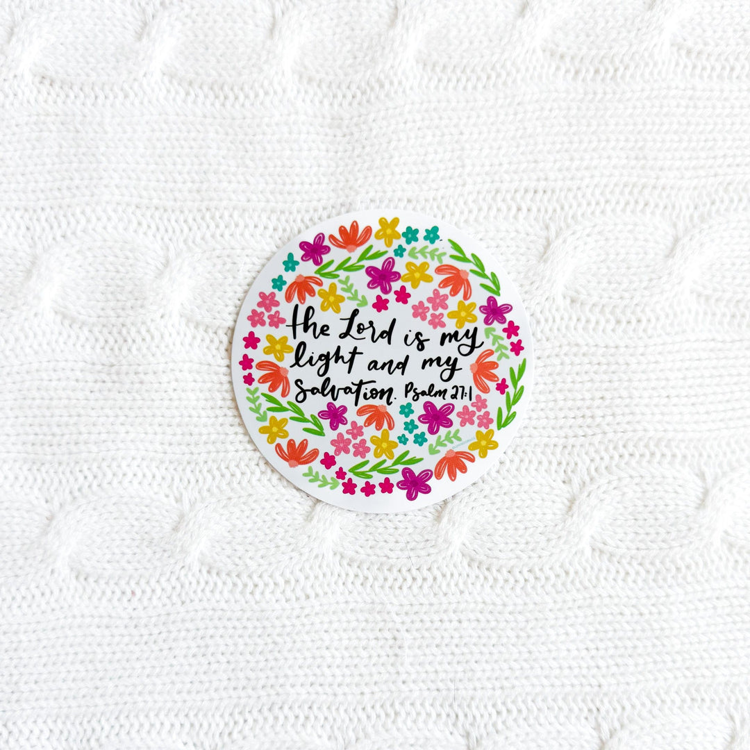 ellyandgrace Single Sticker The Lord Is My Light Sticker