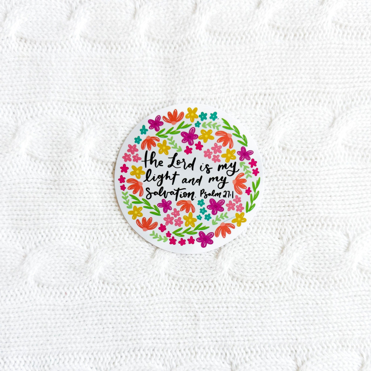 The Lord Is My Light Sticker