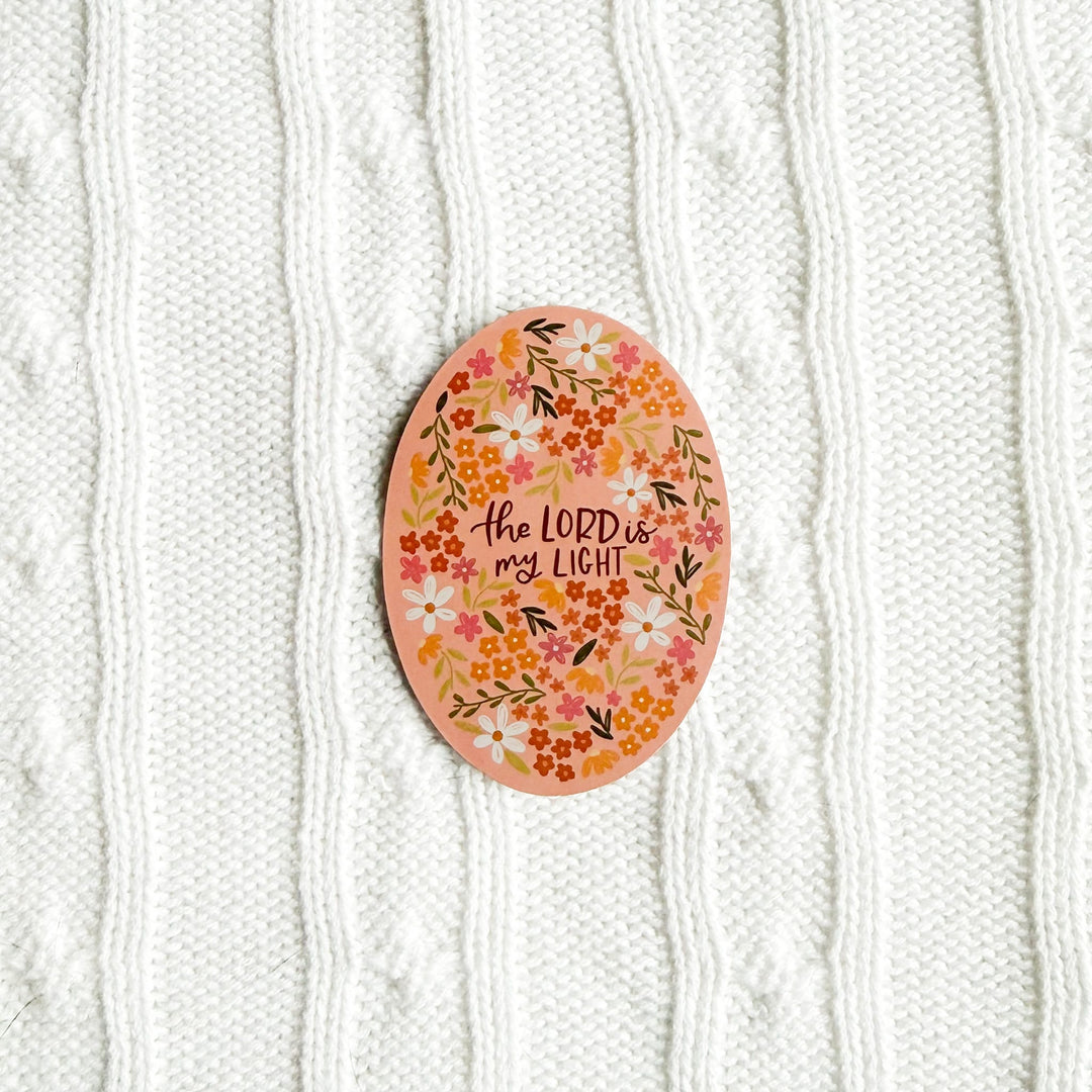 ellyandgrace Single Sticker The Lord Is My Light Sticker