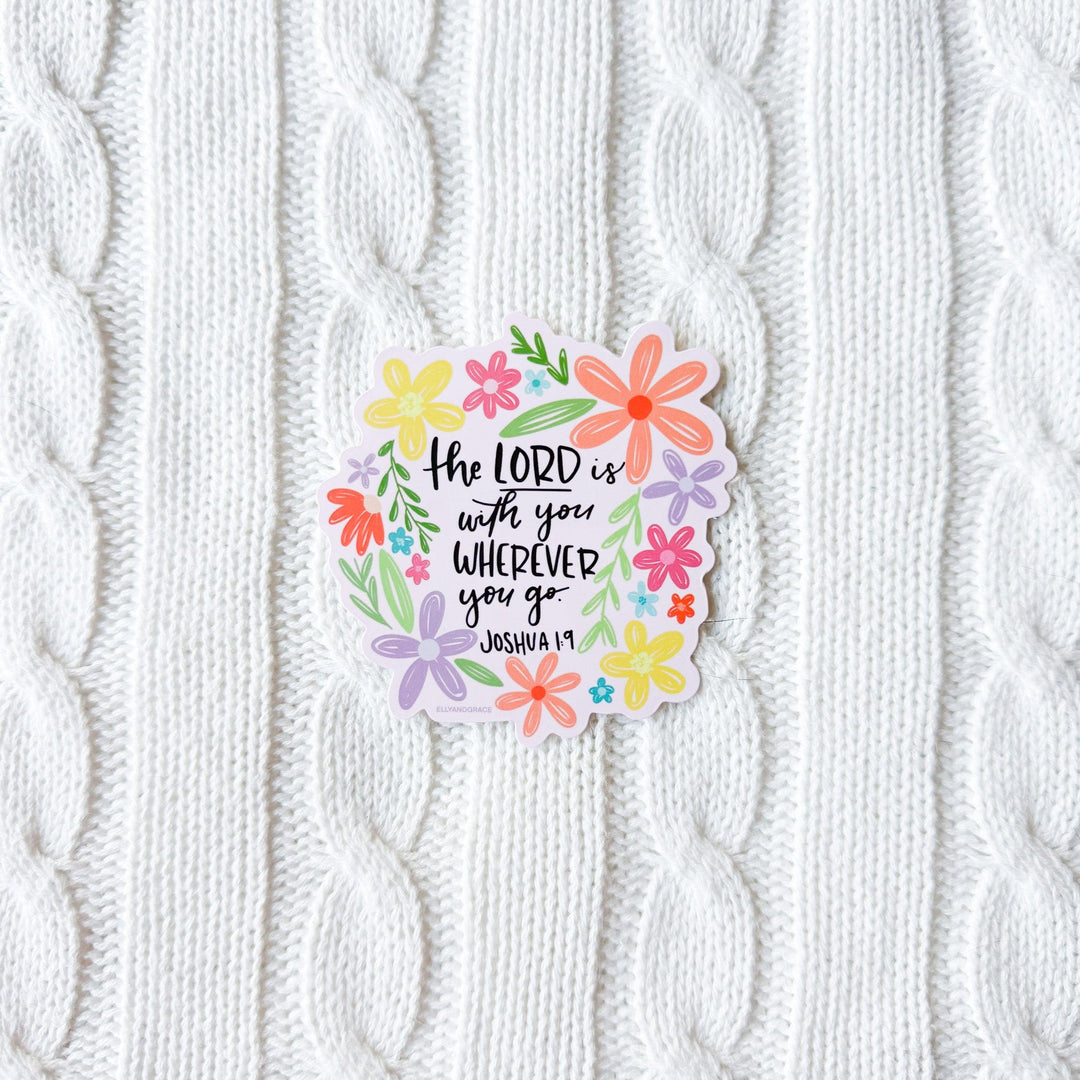 ellyandgrace Single Sticker The Lord is With You Sticker