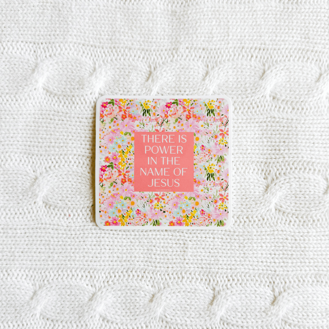 ellyandgrace Single Sticker There Is Power In The Name Of Jesus Sticker