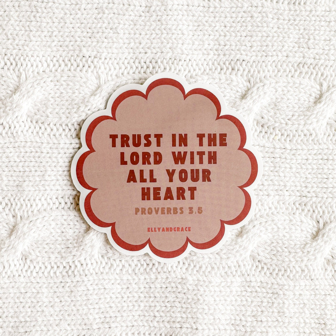 ellyandgrace Single Sticker Trust In The Lord Sticker