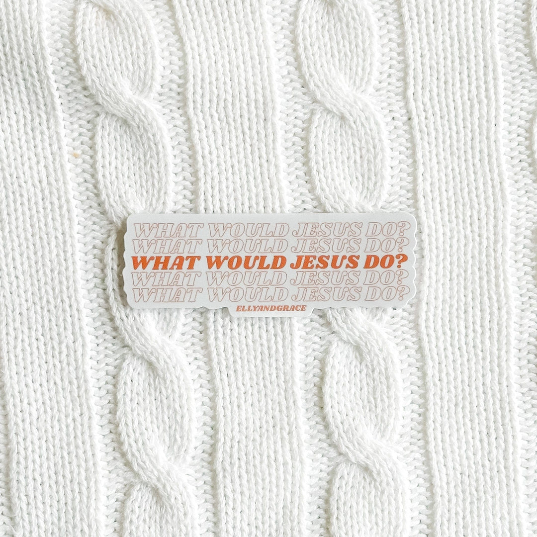 ellyandgrace Single Sticker What Would Jesus Do? Sticker