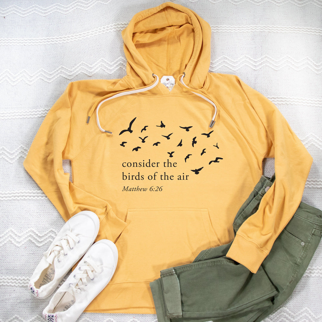 ellyandgrace SS1000 Consider The Birds Of The Air Lightweight Terry Hoodie