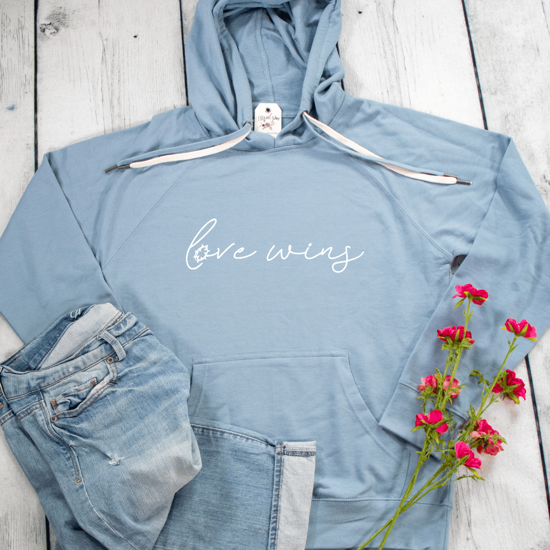 ellyandgrace SS1000 Love Wins Lightweight Terry Hoodie