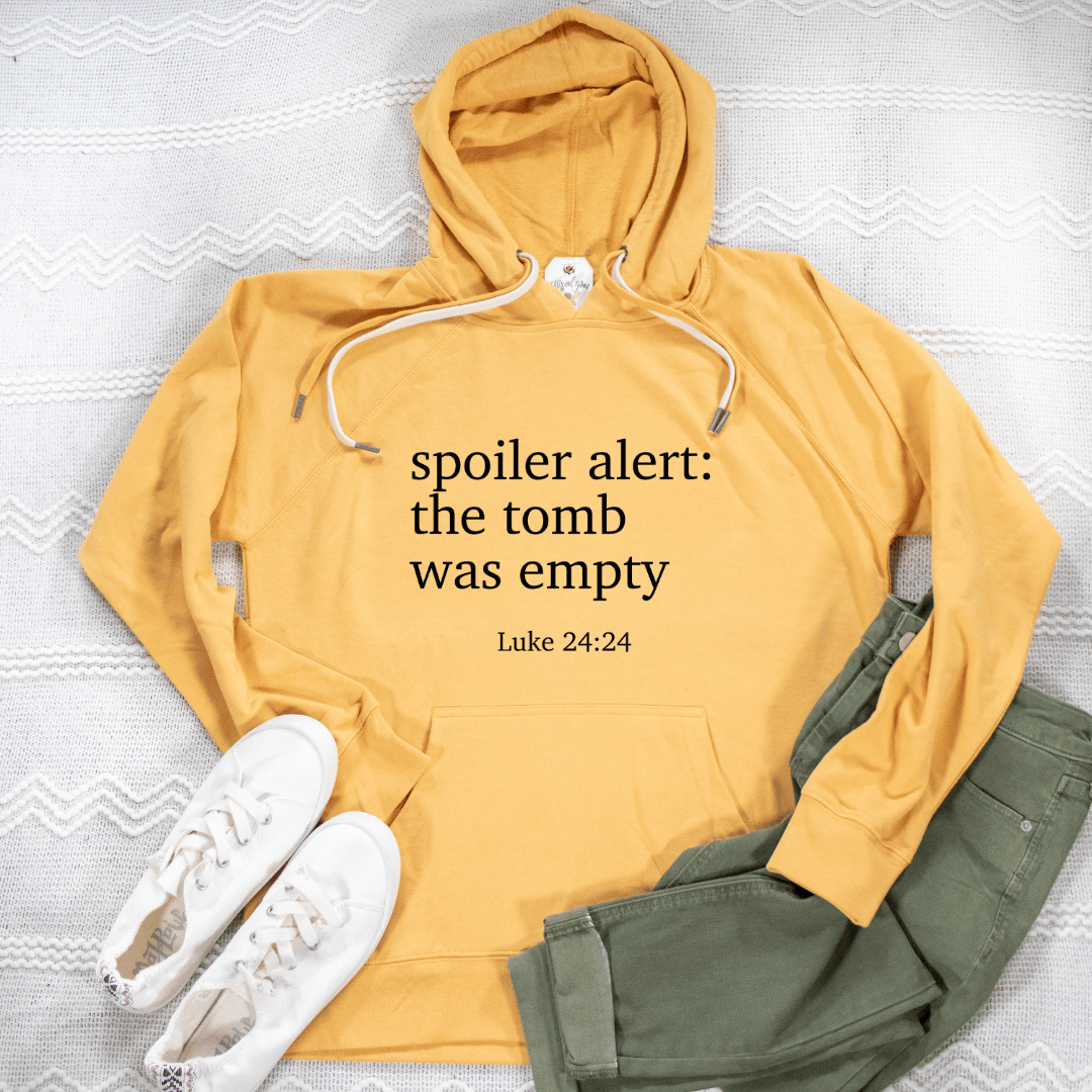 ellyandgrace SS1000 Spoiler Alert: The Tomb Was Empty Lightweight Terry Hoodie