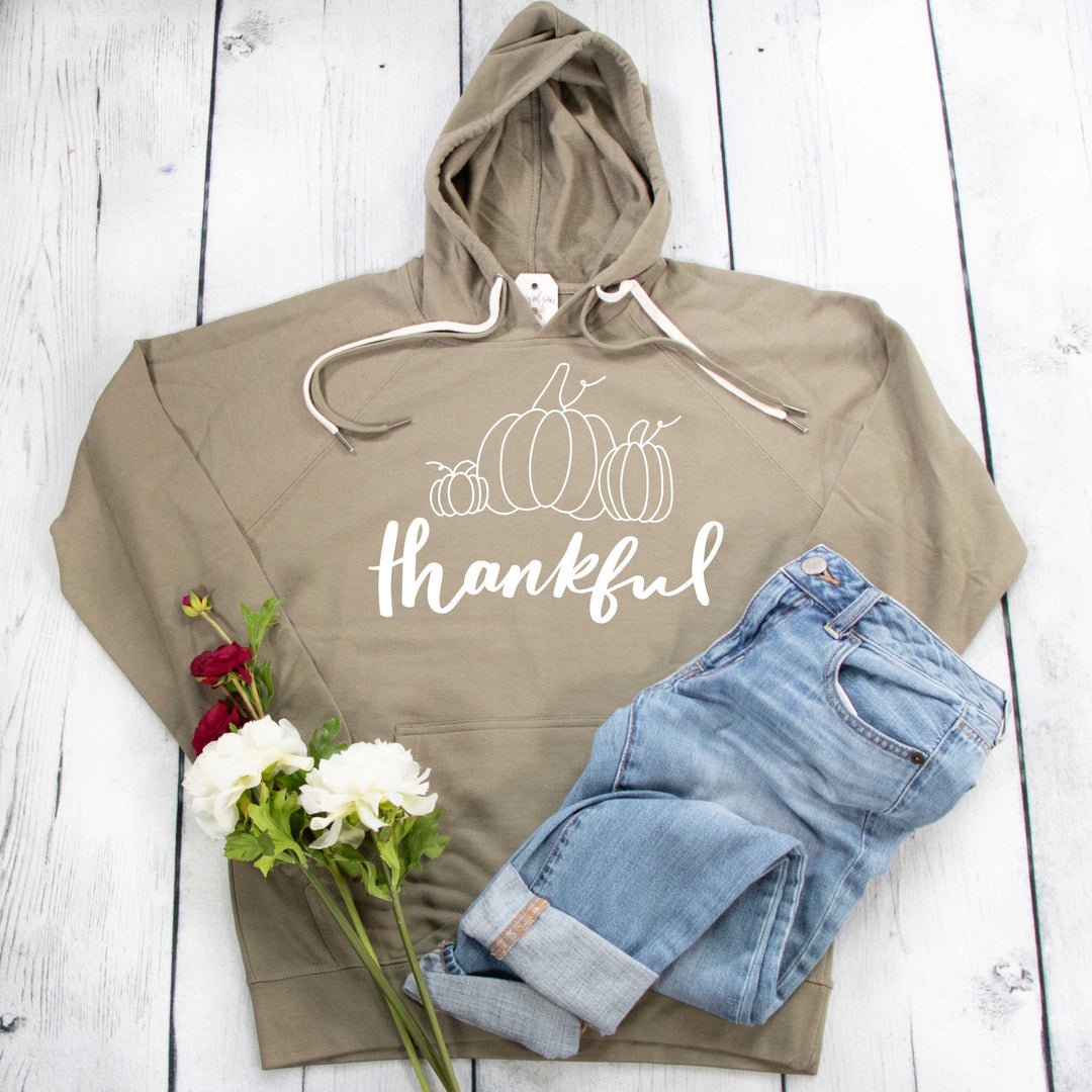 ellyandgrace SS1000 Thankful Pumpkins Lightweight Terry Hoodie